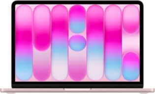 Apple MacBook Neo 13″ 2026 Portable avec Puce A18 Pro : Conçu pour l’IA et Apple Intelligence, écran Liquid Retina, mémoire unifiée 8 Go, SSD 256 Go, Caméra FaceTime HD 1080p ; Rose poudré