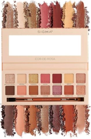 61yhpB8vwHL._AC_SL1500_.jpg SIGMA Beauty Cor-De-Rosa Eyeshadow Palette For Women 1 Pc Eye Shadow