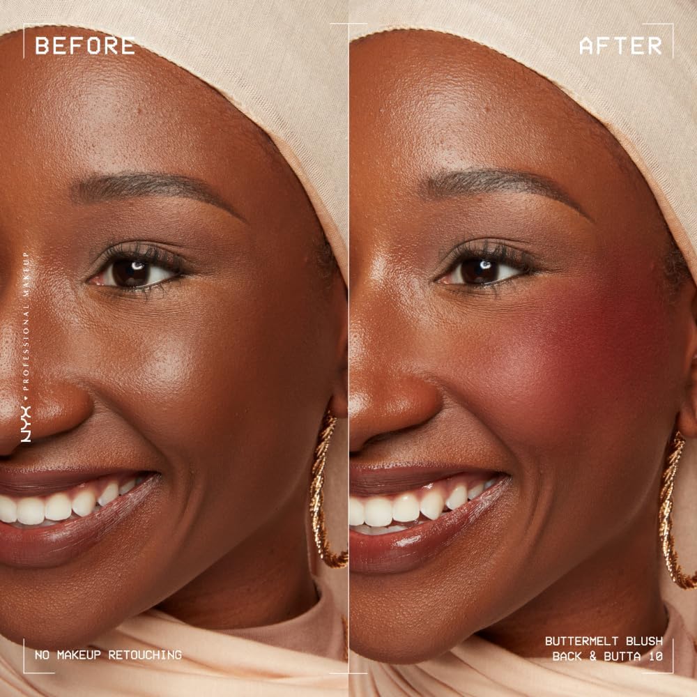 NYX Professional Makeup Buttermelt Blush Poudre Fondante Back and Butta - Image 3