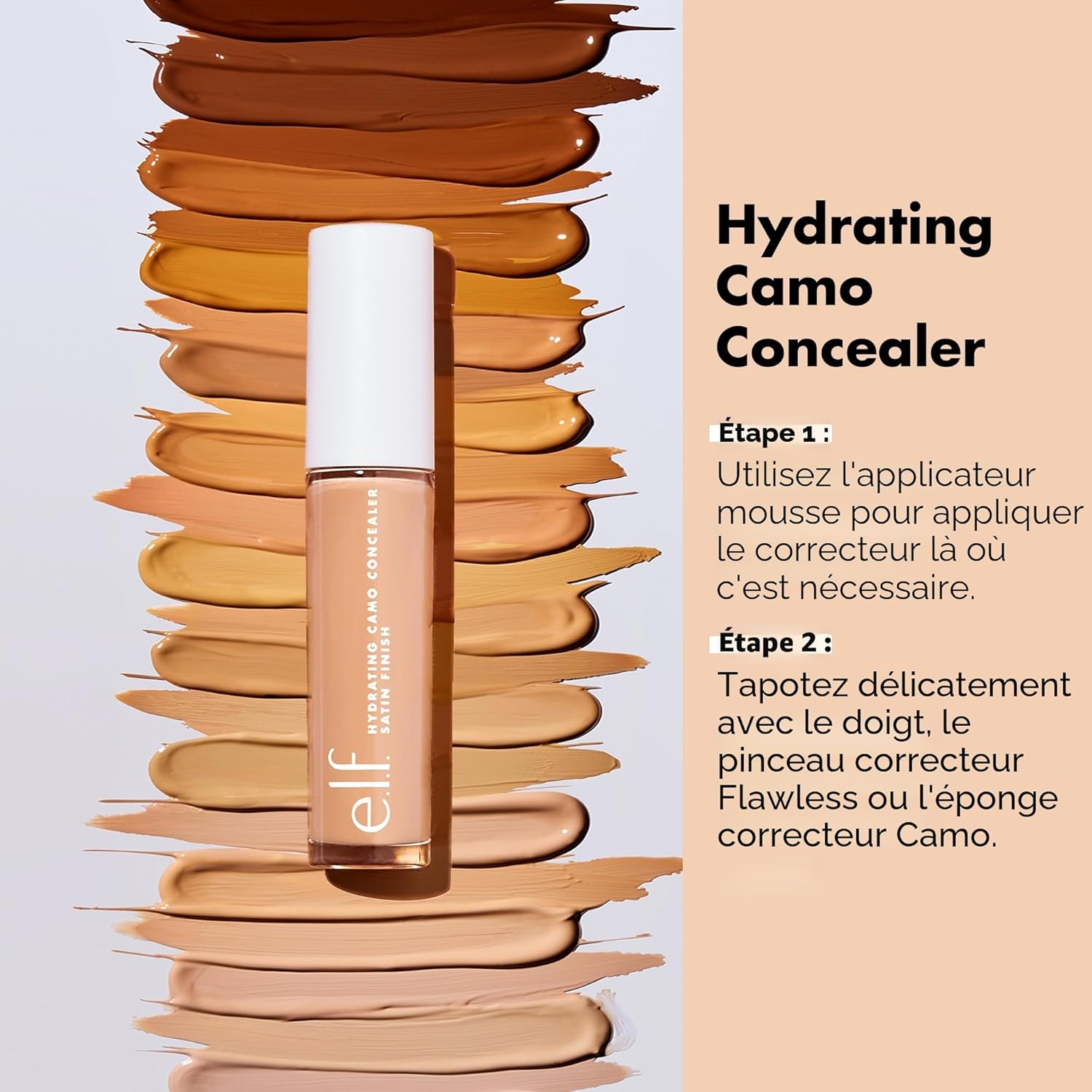 e.l.f. Anti-cernes hydratant Camo - Correcteur de teint - Teinte Deep Chestnut - Image 2
