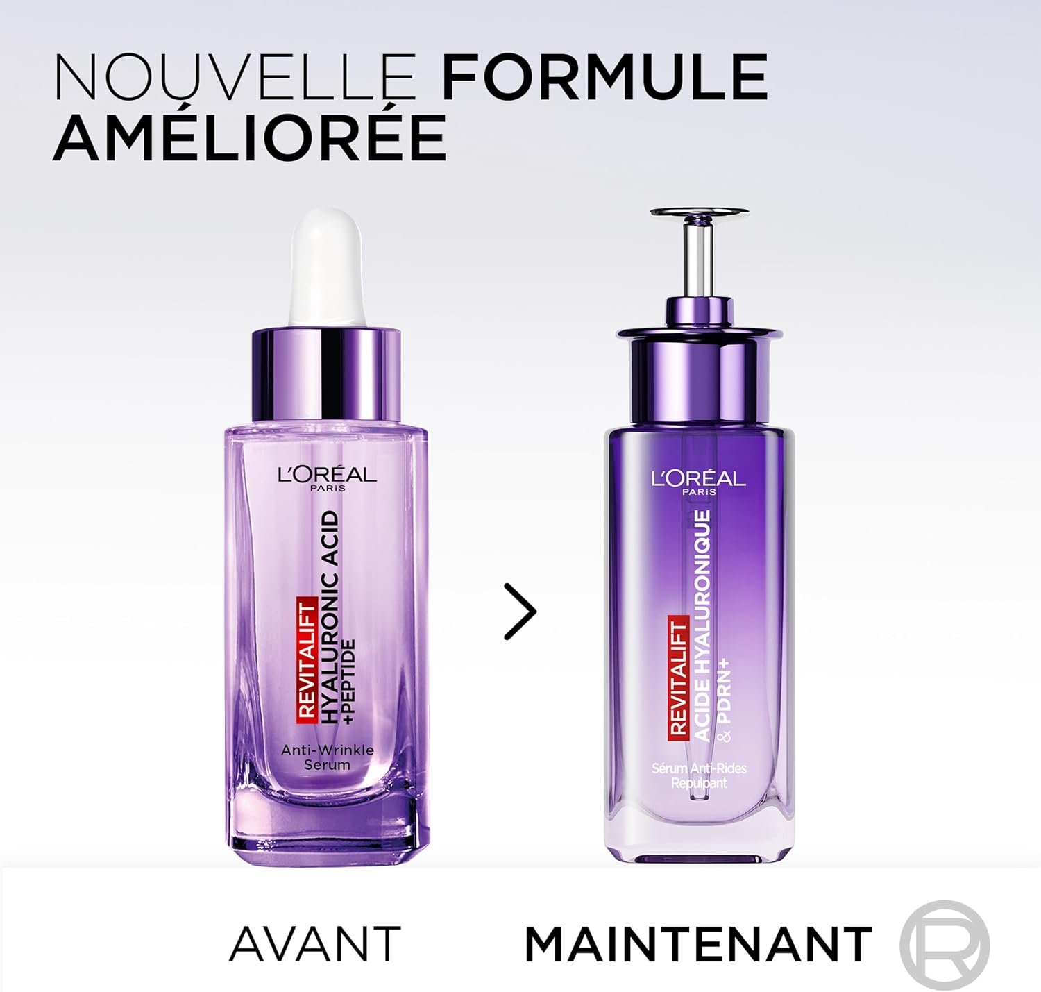 L’Oréal Paris, Sérum Anti-Rides Hyaluron PDRN+, boost d’hydratation rapide pour une peau lisse et éclatante, Revitalift Filler, texture légère, pour tous types de peau, 30 ml - Image 2