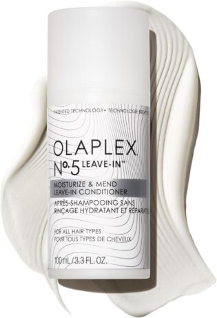 Olaplex N°.5 Leave-In Conditioner: Moisturizes & Mends Split Ends | Reduces Breakage & Repairs, Protects Damaged Hair | For Coily, Curly, Straight, and Wavy, Stocking Stuffers, 100 mL