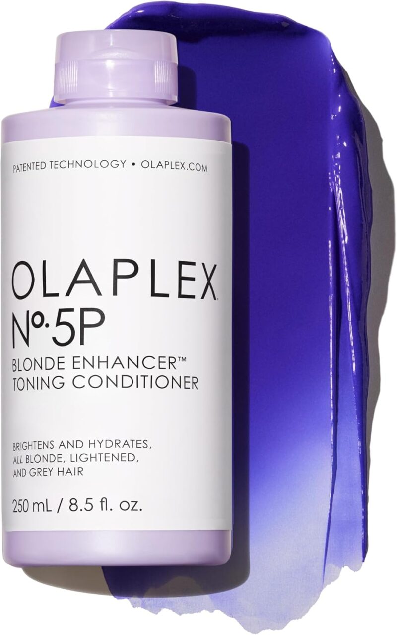 Olaplex No 5P Après-Shampoing Violet Révélateur de Blonde, Répare, Hydrate et Illumine Tous les Cheveux Blonds, Éclaircis et Gris, Sans Sulfate, 250ml