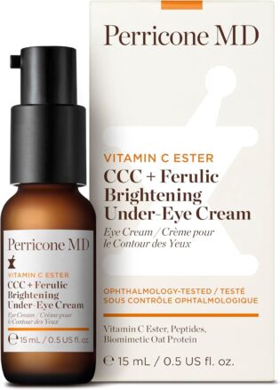 Perricone MD CCC+ Ferulic Brightening Under-Eye Cream, 0.5 fl oz. | Eye treatment to target puffiness, dark circles, fine lines and tired-looking eyes.