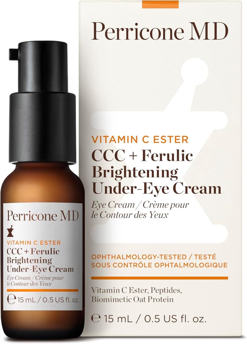 Perricone MD CCC+ Ferulic Brightening Under-Eye Cream, 0.5 fl oz. | Eye treatment to target puffiness, dark circles, fine lines and tired-looking eyes.