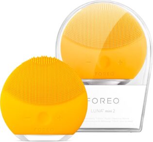 Foreo Luna Mini 2 Brosse Nettoyante Visage | Accessoires De Voyage | Massage Faciale Electrique | Soins Ultra-Hygiéniques Tous Types De Peau | Nettoyage Facile | Brosse Electrique Silicone