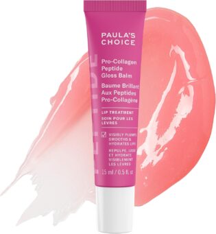 71JKLECHbhL._AC_SL1500_.jpg Paula's Choice Pro-Collagen Peptide Gloss Lip Balm, Hydrates & Smooths Lips, Sheer & Glossy Finish for Fuller Lips, Sheer Tint, Non-Sticky, Cruelty-Free