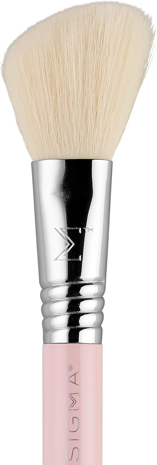 Sigma Beauty Travel Essential Trio – Lot de 3 pinceaux de maquillage pour fond de teint, poudre, fard à paupières, avec support en étain, sans danger pour la peau, pinceaux de maquillage végétaliens - Image 3