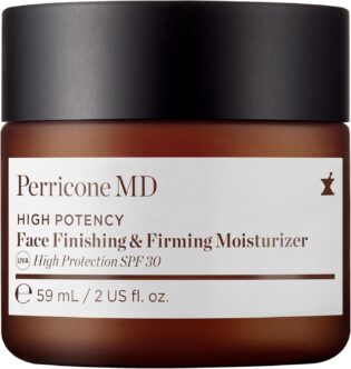 Perricone MD Face Finishing Moisturiser UVA High Protection SPF 30 | Firming moisturiser for hydration, smoothness and a soft-focus finish under makeup or alone.