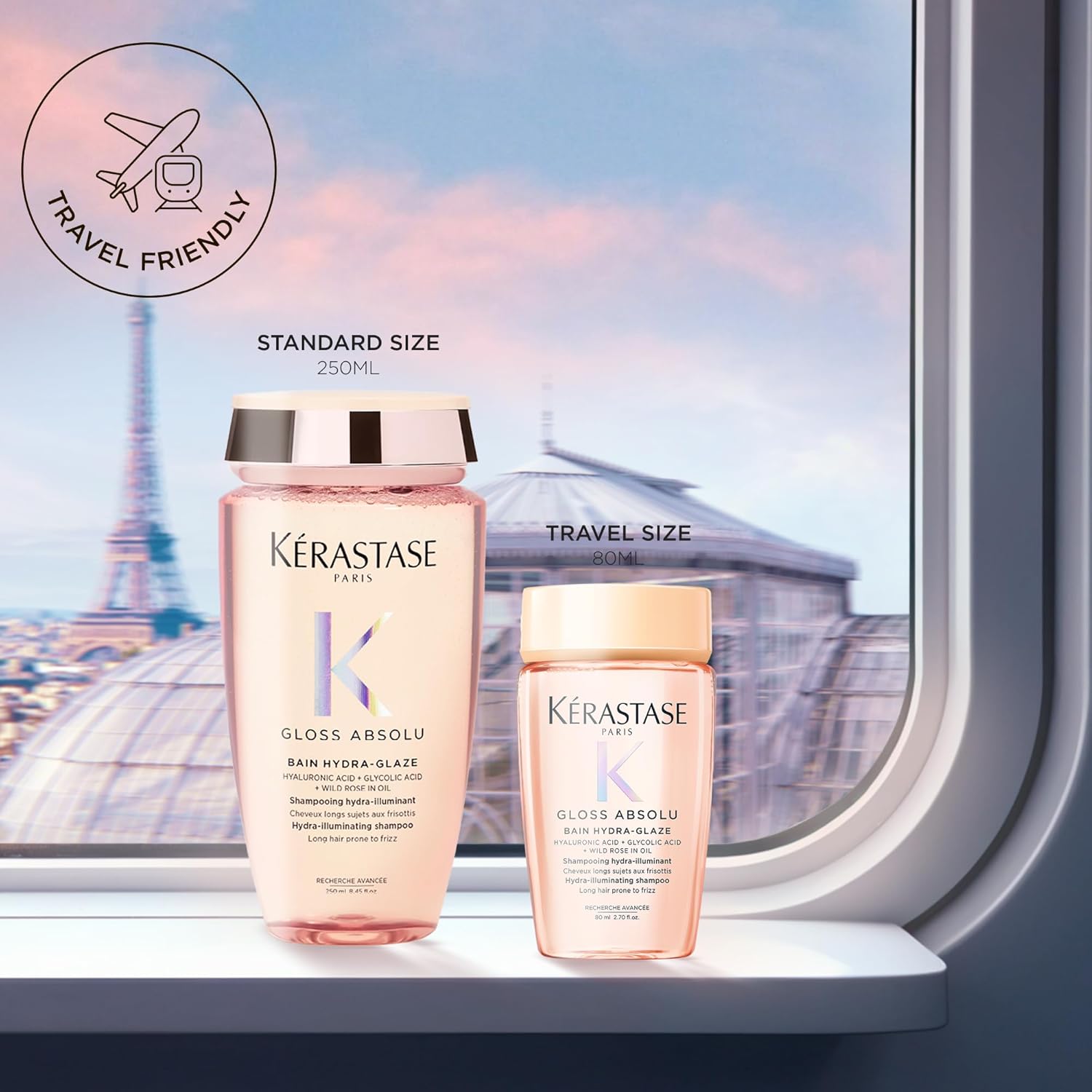 Kerastase Gloss Absolu High-Shine Anti-Frizz Shampoo - Cleanses & Reveals Ultimate Shine, For Glossy & Bouncy Hair - Image 2