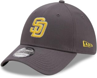 New Era Casquette de Baseball Chapeau modèle 39Thirty visière incurvée matériau Extensible MLB Accessoire Gris