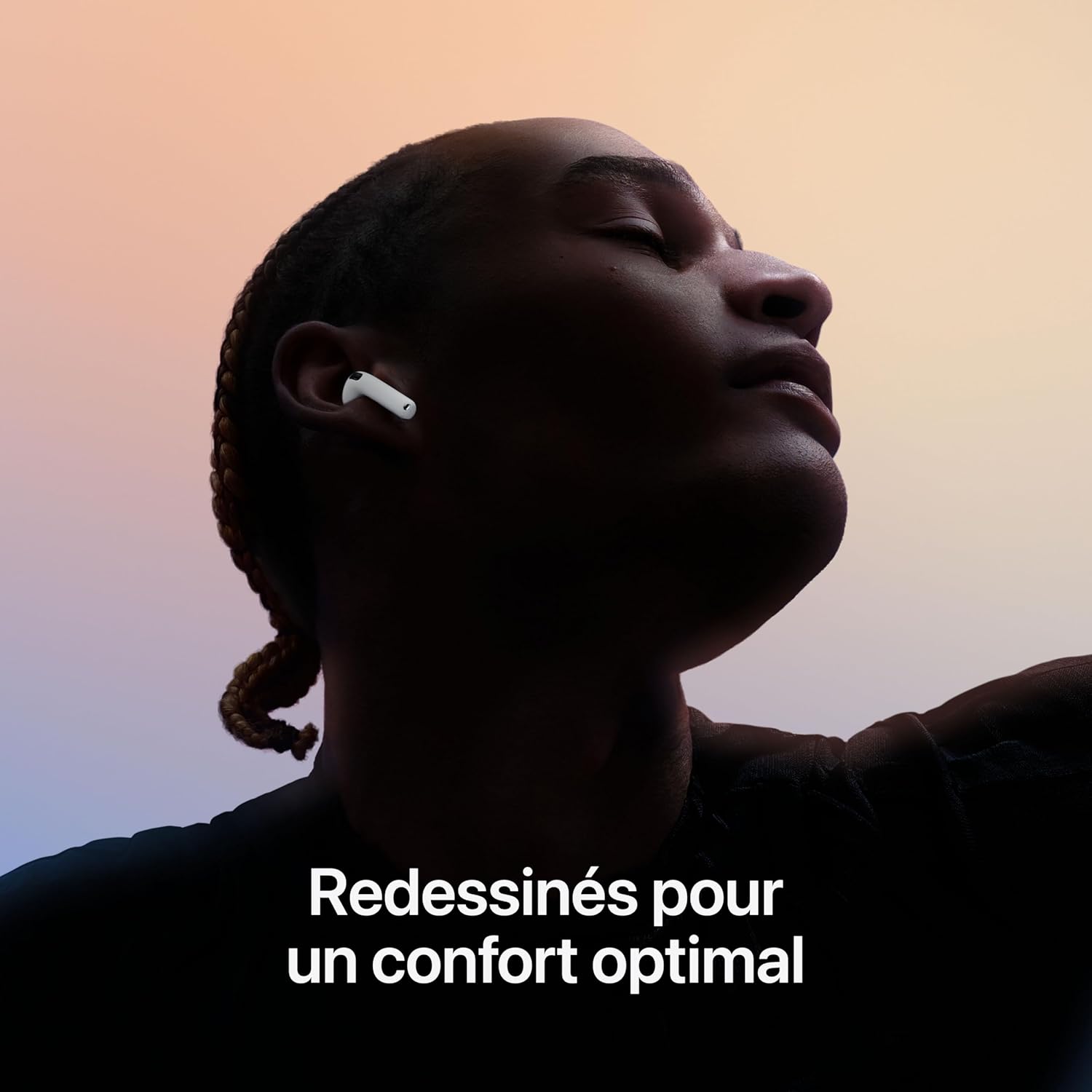 Apple AirPods 4 Écouteurs sans Fil, écouteurs Bluetooth, avec Réduction Active du Bruit, Audio adaptatif, Mode Transparence, Audio Spatial personnalisé, boîtier de Charge USB-C, Recharge sans Fil - Image 4