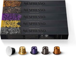 71ZyW7sl11L._AC_SL1500_.jpg Nespresso Original - Bundle Ispirazione Italiana 50 Capsules de café - 10x Venezia, 10x Ristretto, 10x Arpeggio, 10x Roma, 10x Livanto