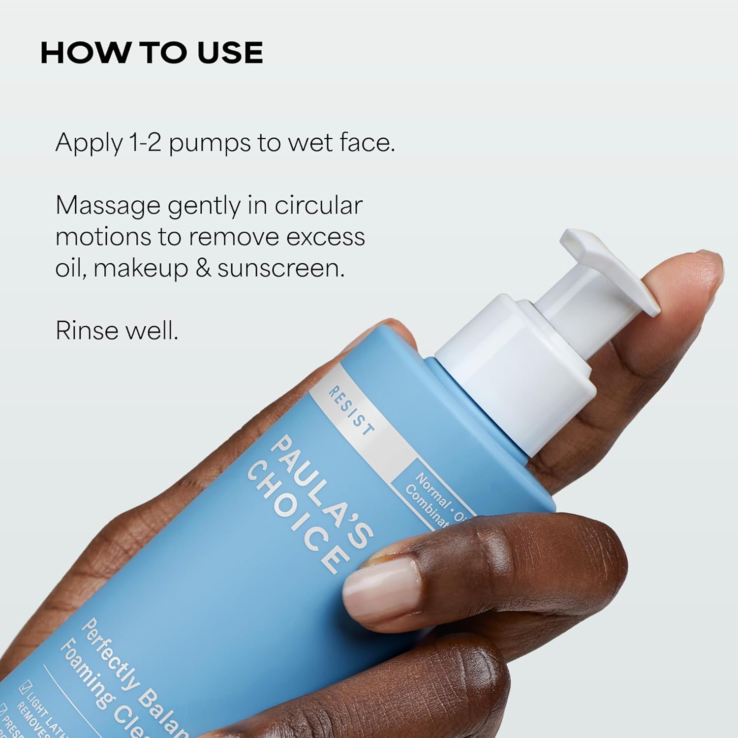 Paula's Choice RESIST Perfectly Balanced Foaming Facial Cleanser, Face Cleanser with Hyaluronic Acid & Aloe, Anti-Aging Face Wash, Large Pores & Oily Skin, Fragrance-Free - Image 3