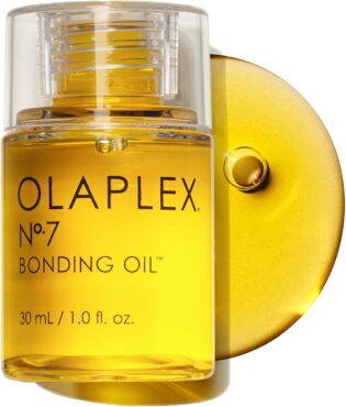 Olaplex N°.7 Bonding Oil: Concentrated High Shine Oil | Heat Protectant, Visibly Smooths & Softens Hair, Added Color Vibrancy, Up to 72 Hour Frizz Control | For Coily, Curly, Straight, and Wavy
