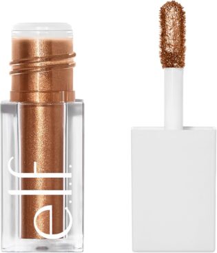 71hyqBvm03L._AC_SL1500_.jpg e.l.f. Fard à paupières métallique liquide, ombre à paupières effet métallique - Formule longue durée à base de gel - Séchage rapide - Météore