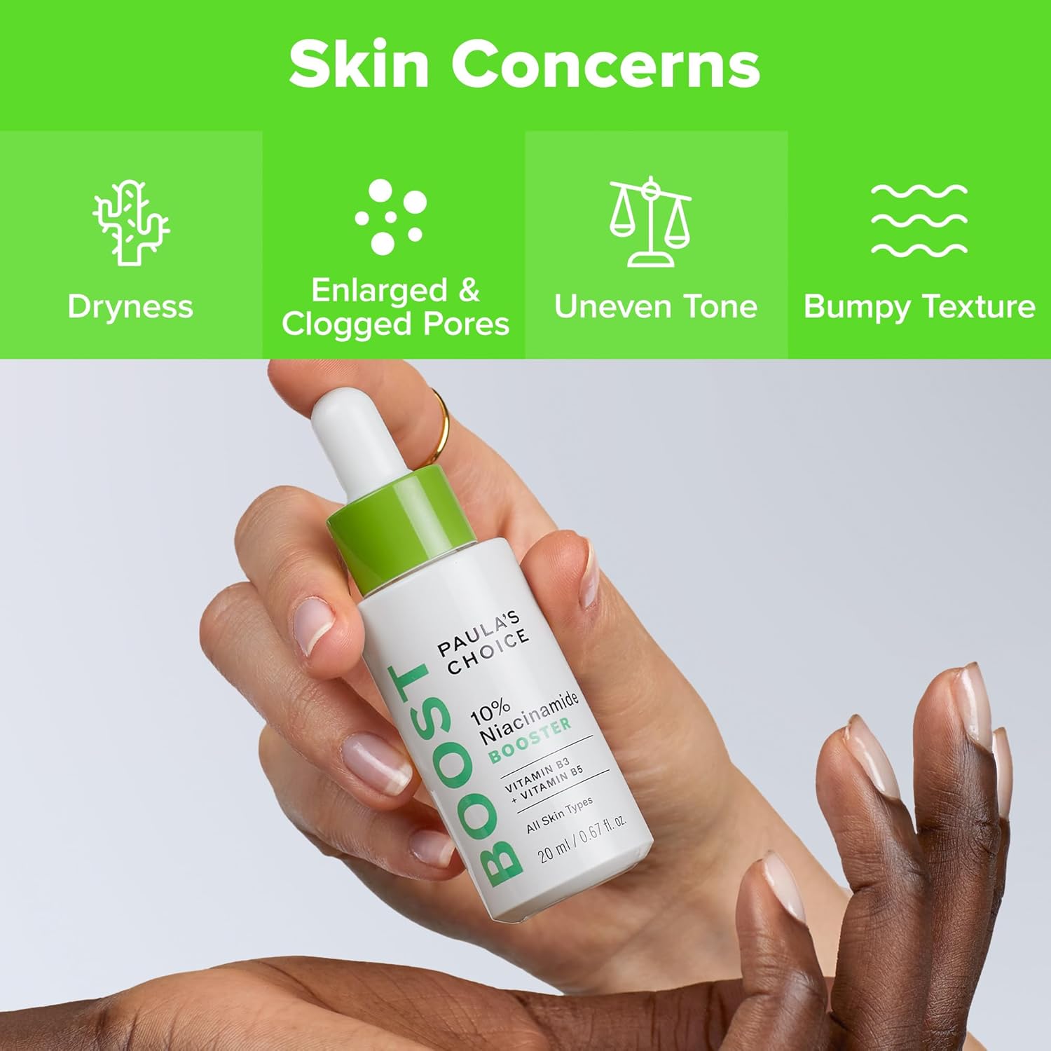 Paula's Choice BOOST 10% Niacinamide Face Serum Booster, Facial Serum with Vitamin B3, Vitamin C & Licorice Extract Serum, Pore Minimizer, All Skin Types, Fragrance-Free, 0.67oz - Image 3
