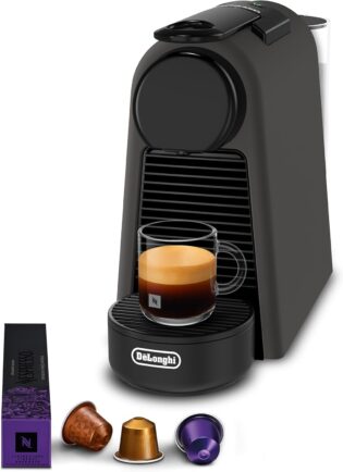 71lmz5C4L._AC_SL1500_.jpg De'Longhi Nespresso Essenza Mini - Machine à Café à Capsules Nespresso, Kit de Bienvenue Inclus, Design Compact, Pression 19 Bars, Noir Mat (EN85.BKMT)