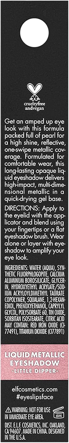e.l.f Liquid Metallic Eyeshadows, Little Dipper - Image 4