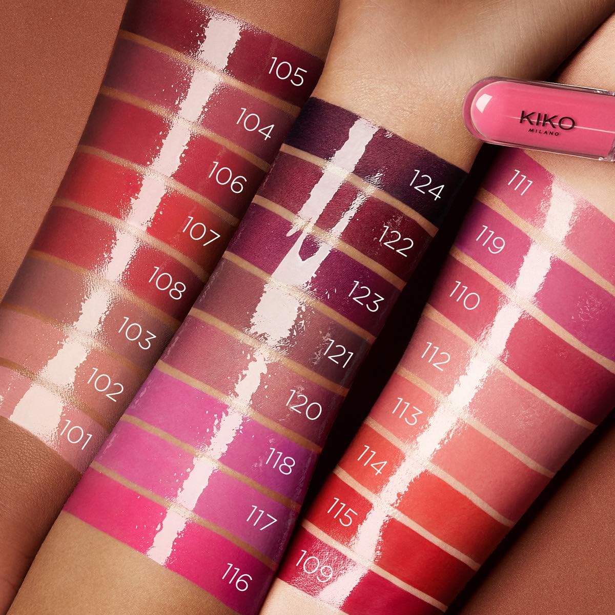 KIKO Milano Unlimited Double Touch 105 | Rouge À Lèvres Liquide En 2 Étapes, Fini Lumineux. Tenue Jusqu’À 12 Heures. Base Colorée Sans Transfert. - Image 4