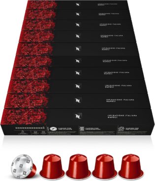 71vQspRLcjL._AC_SL1500_.jpg Nespresso Original - Napoli - pack 100 capsules - intensité 13