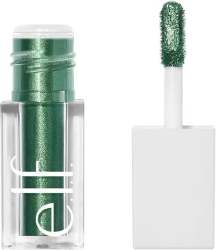 71vk2pJNNFL._AC_SL1500_.jpg e.l.f. Fard à paupières métallique liquide, ombre à paupières effet avec finition métallique, formule longue durée à base de gel, séchage rapide, aurore