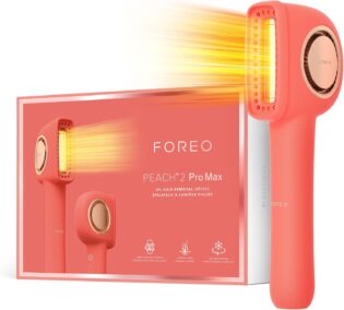 FOREO PEACH 2 Pro Max Appareil IPL – Epilateur Electrique Femme et Homme, Epilateur Laser Visage & Corps – Épilation Définitive IPL pour une Peau Lisse – Beauté & Soins à Domicile