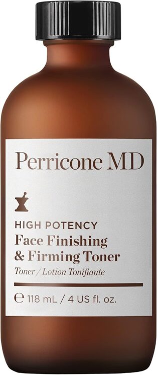 Perricone MD High Potency Face Finishing & Firming Toner 118ml - Rose-Scented Lightweight Toner – Exfoliates Dead Skin, Tightens & Reduces Enlarged Pores – Smooths & Refines Uneven Texture