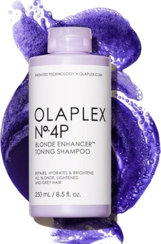 Olaplex 4P Shampoing Violet Révélateur de Blonde, Répare, Hydrate et Illumine les Cheveux Blonds, Éclaircis et Gris, Sans Sulfate, 250ml