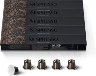 81D832HPwbL._AC_SL1500_.jpg Nespresso Original – Bundle 50 Capsules de Café Roma – Intensité 8 – Pour Ristretto & Espresso – (5 étuis de 10)