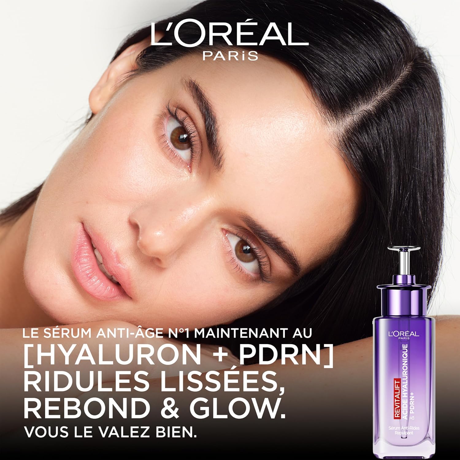 L’Oréal Paris, Sérum Anti-Rides Hyaluron PDRN+, boost d’hydratation rapide pour une peau lisse et éclatante, Revitalift Filler, texture légère, pour tous types de peau, 30 ml - Image 3