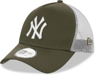 New Era New York Yankees A Frame Adjustable Trucker Cap League Essential