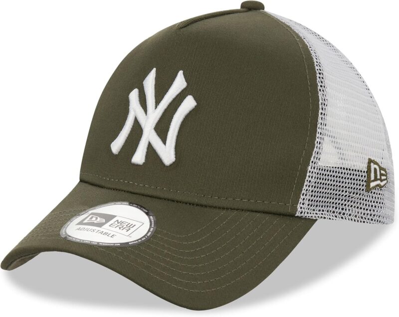 New Era New York Yankees A Frame Adjustable Trucker Cap League Essential