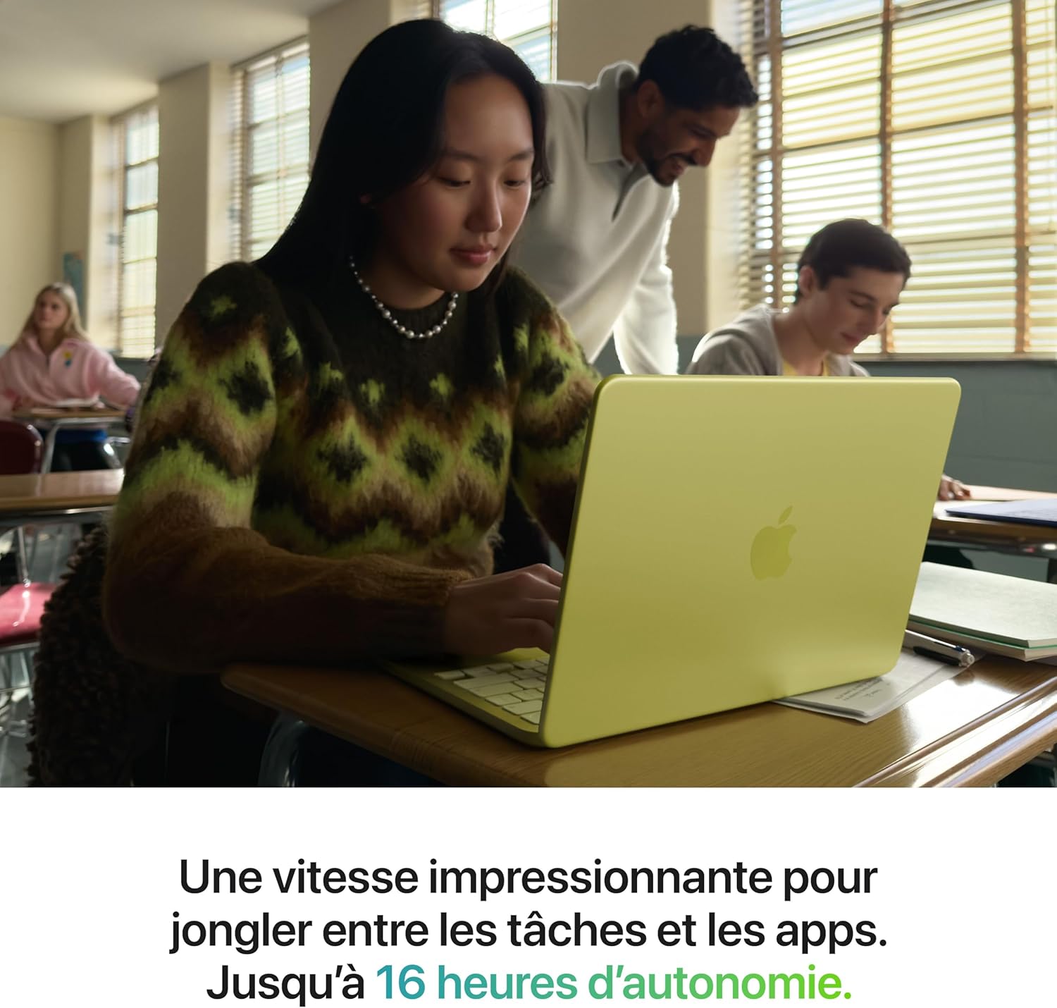 Apple MacBook Neo 13″ 2026 Portable avec Puce A18 Pro : Conçu pour l’IA et Apple Intelligence, écran Liquid Retina, mémoire unifiée 8 Go, SSD 256 Go, Caméra FaceTime HD 1080p ; Rose poudré - Image 3