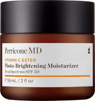 Perricone MD Vitamin C Ester Photo-Brightening Moisturiser SPF 30 59ml | Brightening face moisturiser with SPF care to hydrate and improve uneven-looking tone.