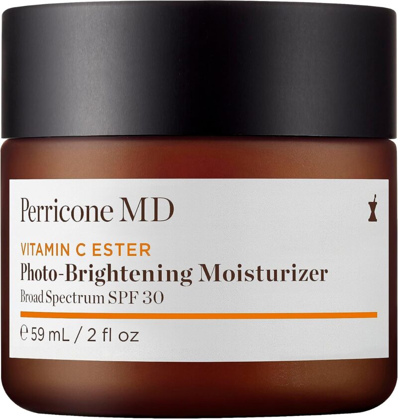 Perricone MD Vitamin C Ester Photo-Brightening Moisturiser SPF 30 59ml | Brightening face moisturiser with SPF care to hydrate and improve uneven-looking tone.