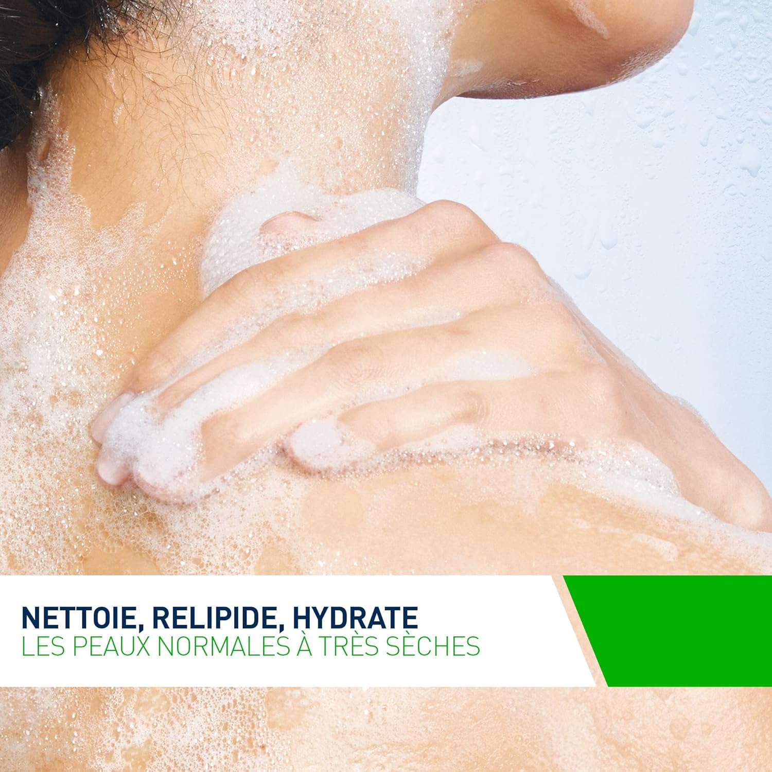 CeraVe - Huile Lavante Moussante Hydratante - Hydrate et Apaise Sans Altérer la Barrière Cutanée - Céramides, Triglycérides, Squalane - Peau Normale à Très Sèches, à Tendance Atopique - 473 ml - Image 4