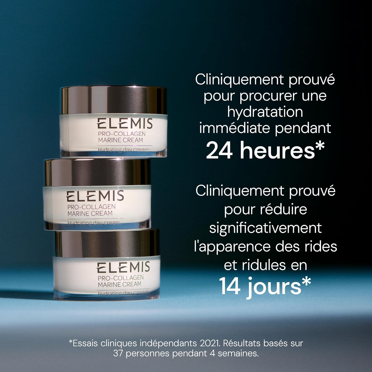 Crème marine pro-collagène Elemis, soin hydratant anti-rides quotidien, gel-crème ultra-léger, lisse, illumine et rajeunit, tous types de peau, 30 ml - Image 3