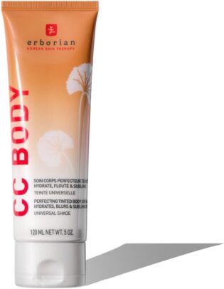413ieYkRqtL._AC_SL1000_.jpg Erborian - CC Body Cream - Crème Soin Corps Perfecteur Teinté - Hydrate, Floute, Sublime - Unifie le Grain de Peau - Produit Cosmétique Coréen - Teinte Universelle - 120 ml | Cosmétique coréen, nuance universelle, hydrate et floute, unifie le grain d