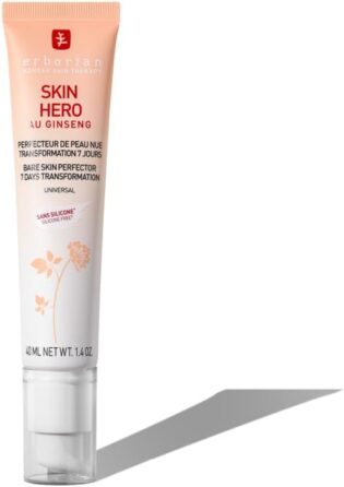 41FVedcwwL._AC_SL1000_.jpg Erborian - Skin Hero au Ginseng Blanc - Soin Visage Non Teinté Perfecteur de Peau Nue en 7 Jours avec Acide Hyaluronique - Soin Cosmetique Coréen pour Visage