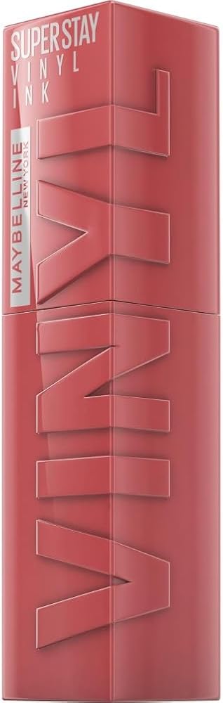 Maybelline New York - Rouge à Lèvres Liquide - Effet Vinyl Brillant - Longue Tenue - SuperStay Vinyl Ink - Teinte : Cheeky (35)