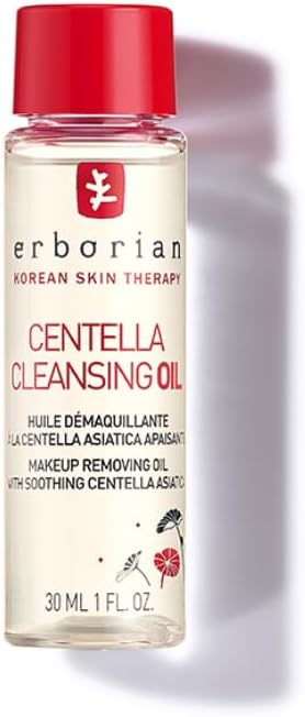 41YfbFajeoL._AC_SL1000_.jpg Erborian - Centella Cleansing Oil - Huile Démaquillante Pour Visage à la Centella Asiatica - Tous Types de Peaux - Soin Cosmétique Coréen - 30ml