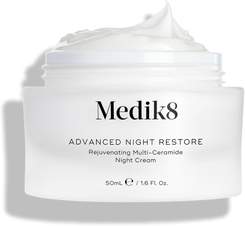 Medik8 Advanced Night Restore - Crème de Nuit Rajeunissante Multi-Céramides - Hydratant - Nourrit en Profondeur et Raffermit Visiblement votre Teint Pendant votre Sommeil - 50ml