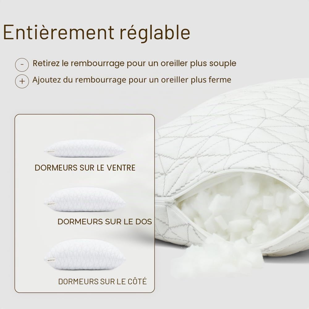 Coop Home Goods Prime Déchiquetés Camping De Mousse De Mémoire Couverture De Rayonne Viscose - Compressibles - Accueil Produits Comprend Le Stuff Sac Idéal pour La Randonnée Et Voyage 19 "X 14" - Image 3