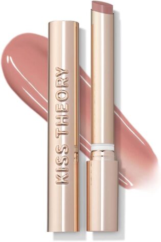 512RII9He9L._AC_SL1000_.jpg Anastasia Beverly Hills Kiss Theory Baume à lèvres teinté – Finition du rouge à lèvres en gel hydratant avec acide hyaluronique et vitamine E, couleur repulpée et non collante – Blushcore