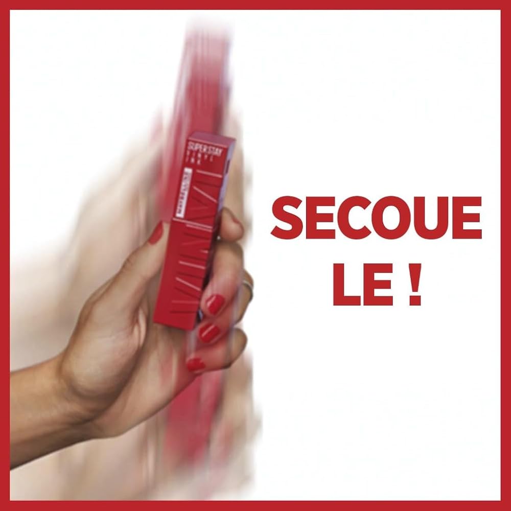 Maybelline New York - Rouge à Lèvres Liquide - Effet Vinyl Brillant - Longue Tenue - SuperStay Vinyl Ink - Teinte : Cheeky (35) - Image 5