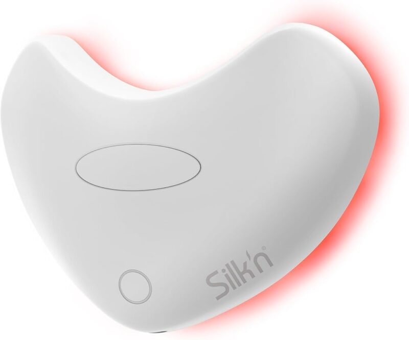 Silk'n masque lèvres LED - Lumilips - Masque lumineux pour le collagène, anti-rides et anti-âge - Sans fil pour 130 minutes - Blanc