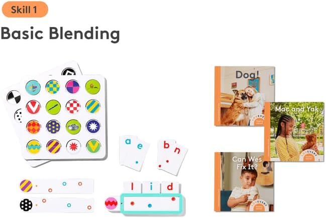 Lovevery Reading Skill Kit d'apprentissage à Lire pour la Maternelle et Le 1er degré, Jeux et Livres téléphoniques Amusants, Partie 2 - Image 3