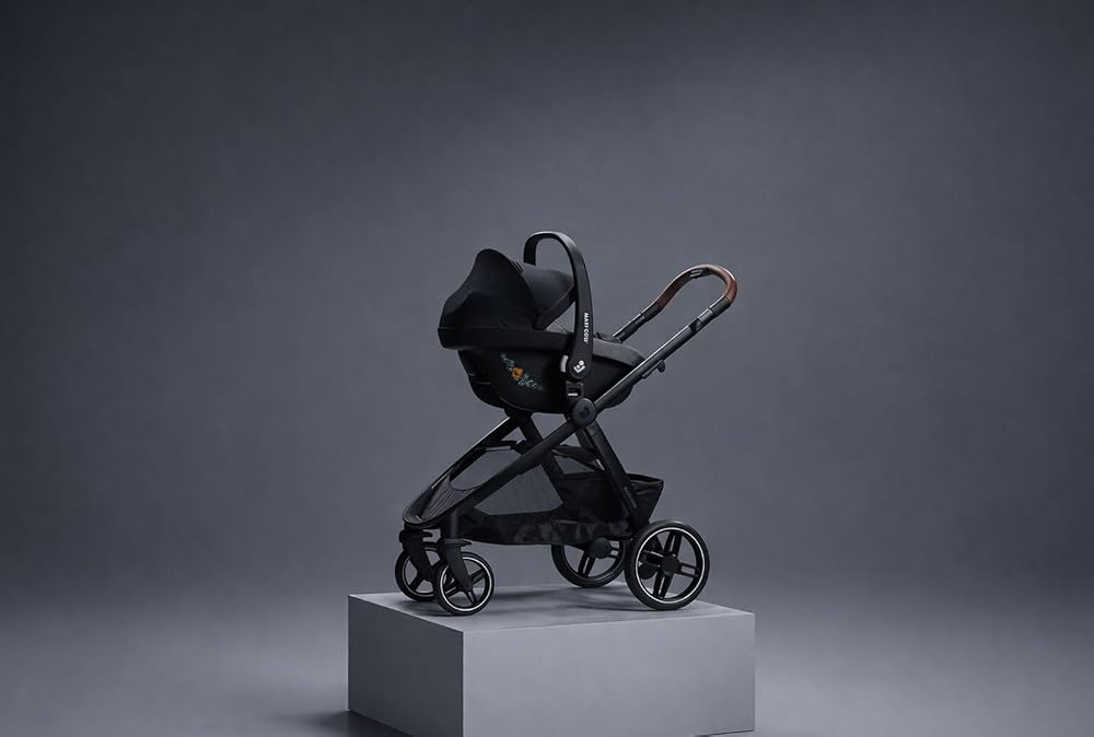 Maxi Cosi Zelia Select Trio, Poussette 3 en 1 Avec Siège auto, 0-4 ans (0-22 kg), Pliage D'une Seule Main, Poussette Trio Compacte et Réversible, Avec Siège auto Bébé CabrioFix S i-Size, Gris - Image 2
