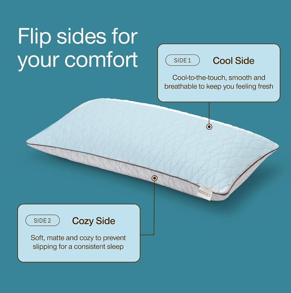 Coop Home Goods - Taie d'oreiller rafraîchissante pour Les dormeurs Chauds – Technologie Lulltra Cool – Viscose Rayonne et Jacquard dérivée de Bambou – Taie d'oreiller Lisse et Respirante des Deux - Image 4
